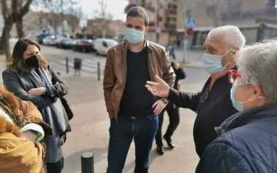 Pol Gibert s'ha reunit amb els veïns del sud/ Cedida PSC